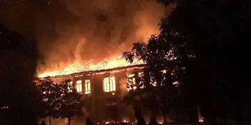 学校火灾视频,紧急疏散与救援纪实